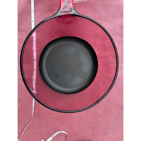 Corning Ware Visions CRANBERRY with Teflon Bottom (4 piece set)